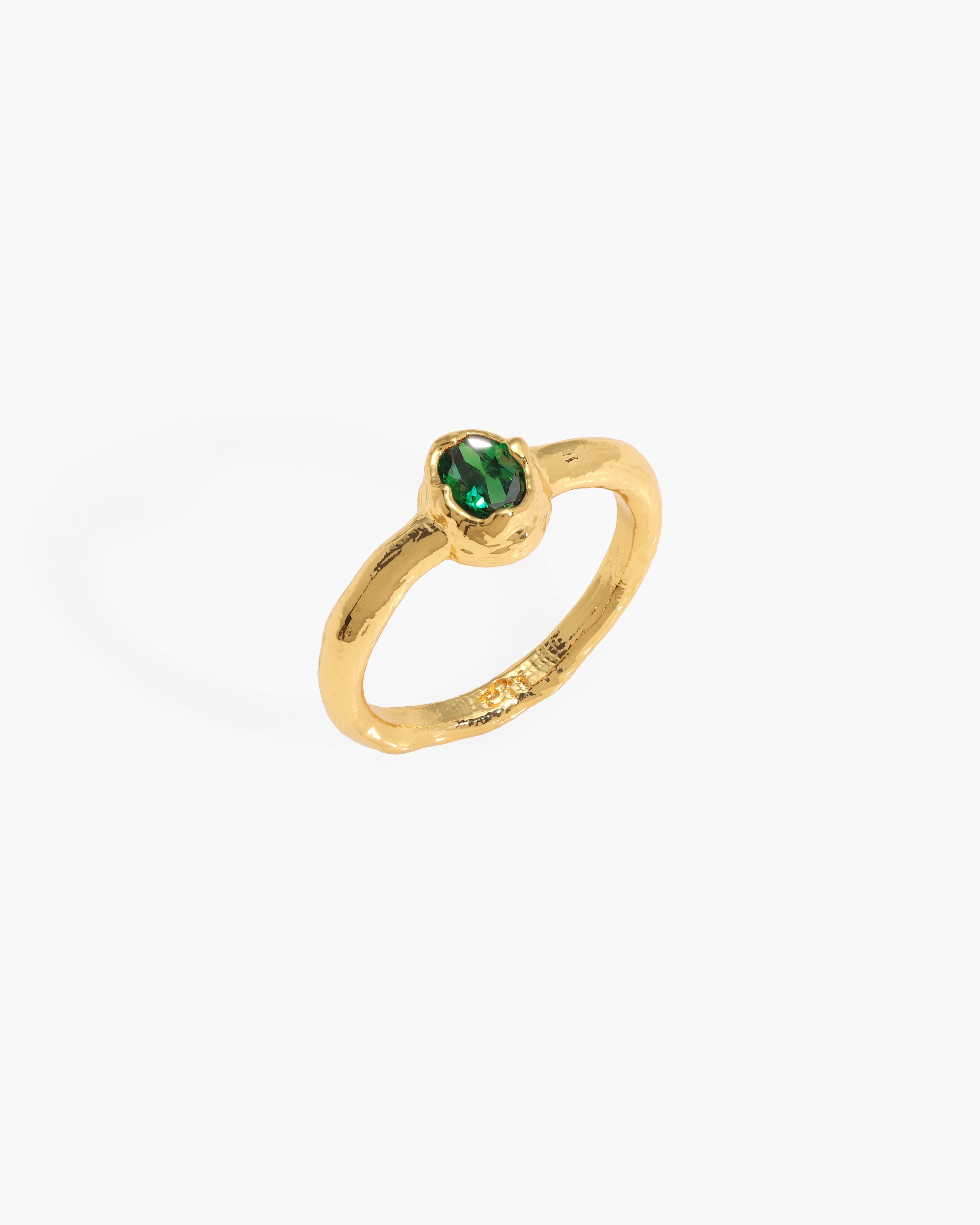 Birthstone Ring in Gold - May