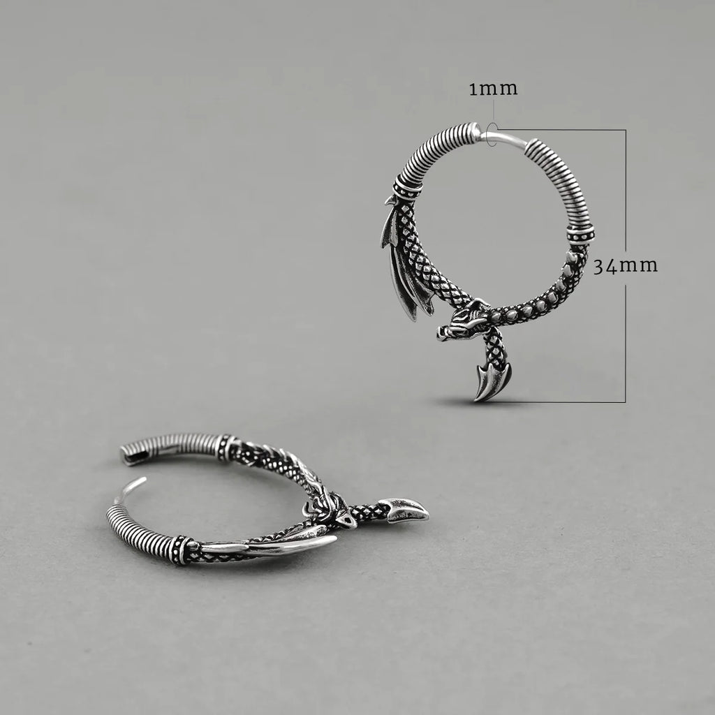 OUROBOROS DRAGON EARRINGS